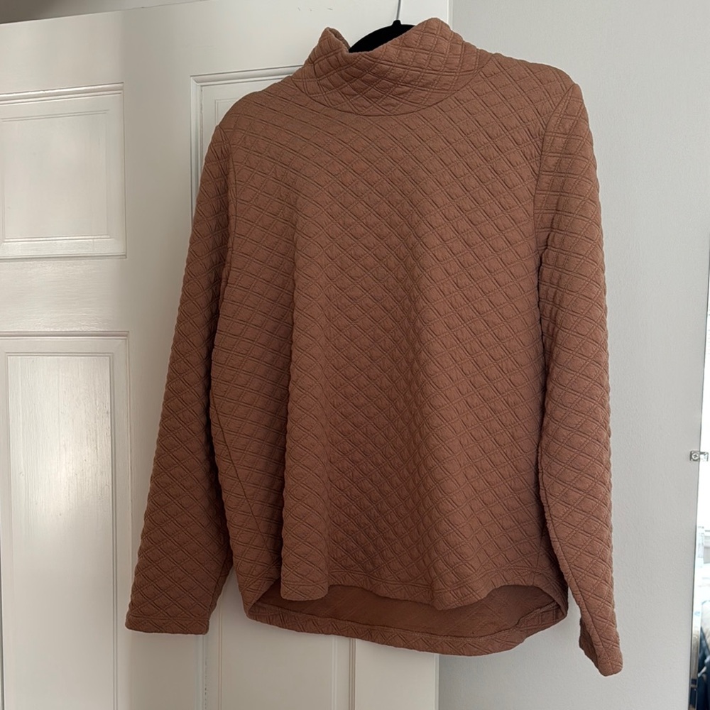 Jcrew Cozy Brown Quilted Top